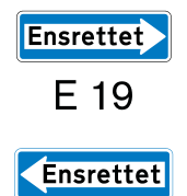 Ensrettet færdsel E19.1