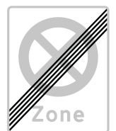 Zone med standsningsforbud ophører E69.2