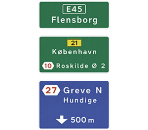 Vejvisningstavle J11