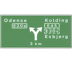 Vejvisningstavle J13