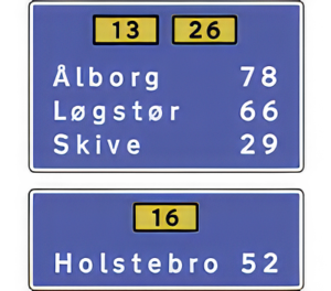 Vejvisningstavle H42