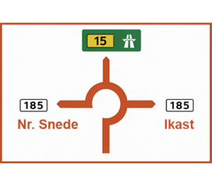 Vejvisningstavle G14