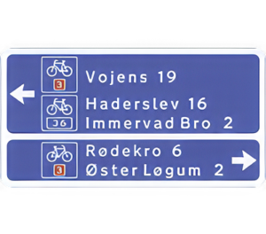 Vejvisning for cyklister F21.3