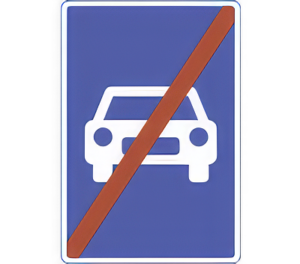 Motortrafikvej ophører