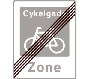Cykelgade ophører