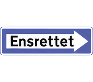 Ensrettet færdsel
