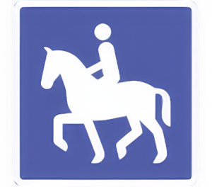 Anbefalet rute for ridende