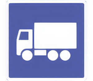 Anbefalet rute for lastbiler