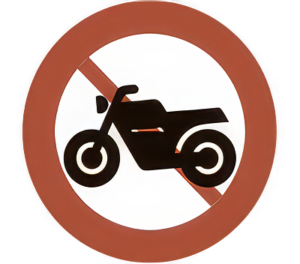 Motorcykel og stor knallert forbudt