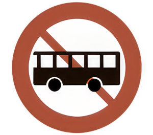 Bus forbudt