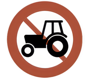 Traktor og motorredskab forbudt