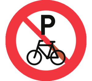 Cykelparkering forbudt